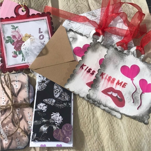 Valentines Bundle No 3 Journal Tags Scrapbooking Handmade - Picture 2 of 7